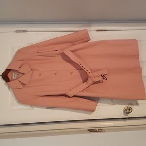 Alfani Pink Trench Coat